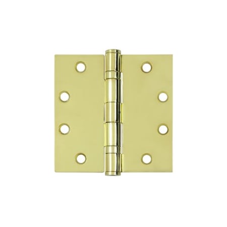 Deltana S45BBNU3 HD Square Hinges Polished Brass, 10PK S45BBNU3-XCP10